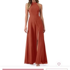Bridesmaid Dress  Rust color
